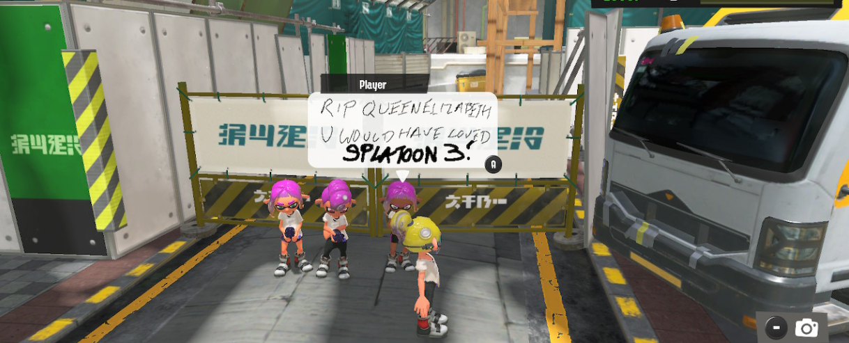 Day 1 of Splatoon 3's player art is filled with the queen and among us