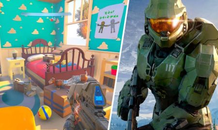 Andy's Room Gets a 'Halo Infinite Player' From Toy Story In Forge